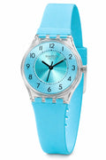 Montre tendance silicone bleu turquoise – Style Swatch